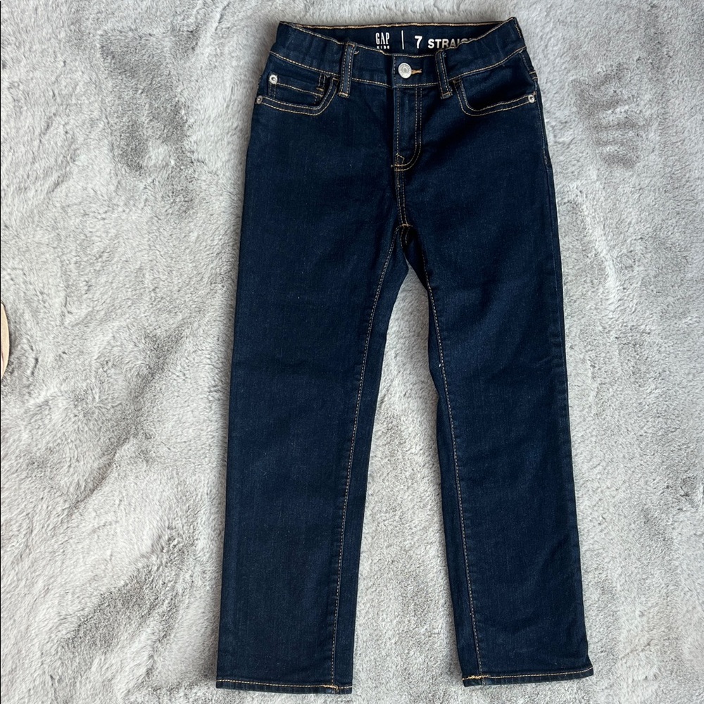 GAP Dark Blue Straight Leg Jeans